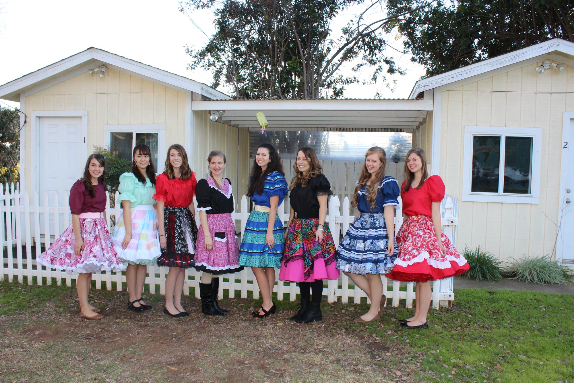 Girls in Square Dance Clothing