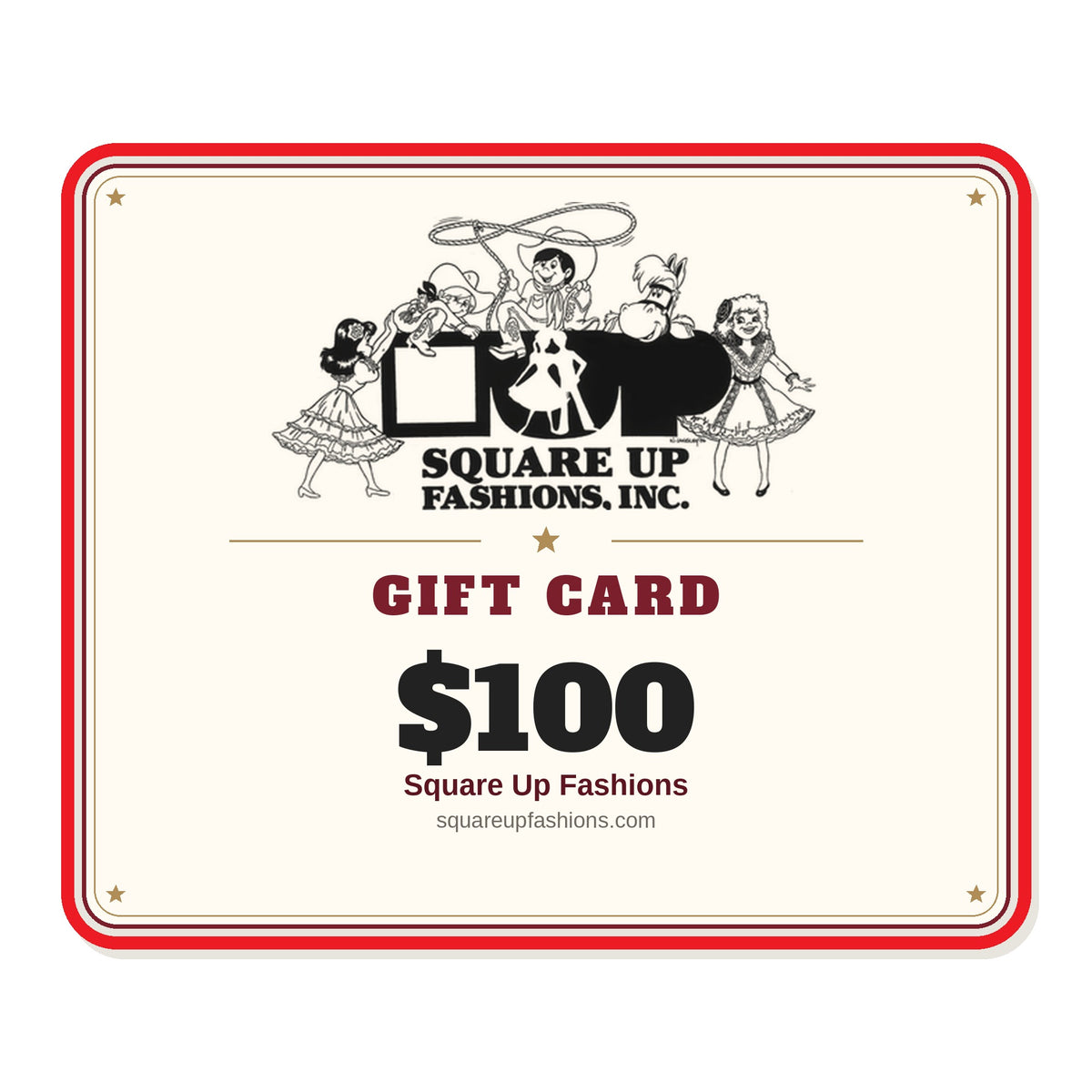$100 Gift Card - Square Up Fashions