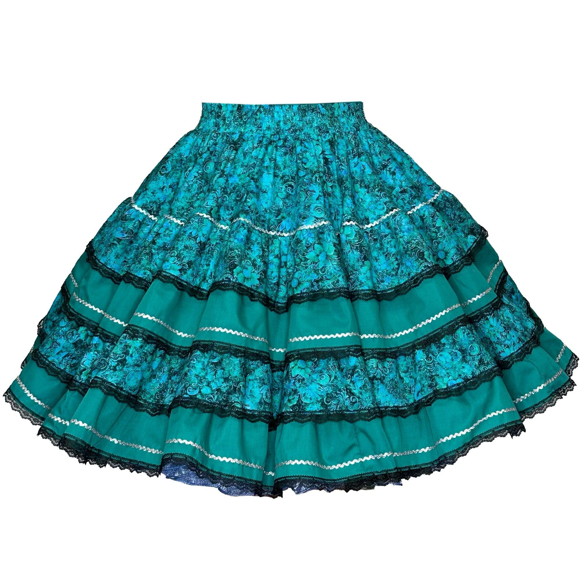 Floral Jewel Square Dance Skirt – Square Up Fashions