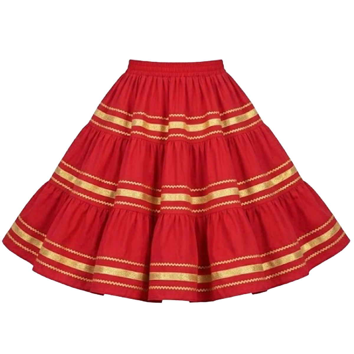 Metallic Square Dance Skirt