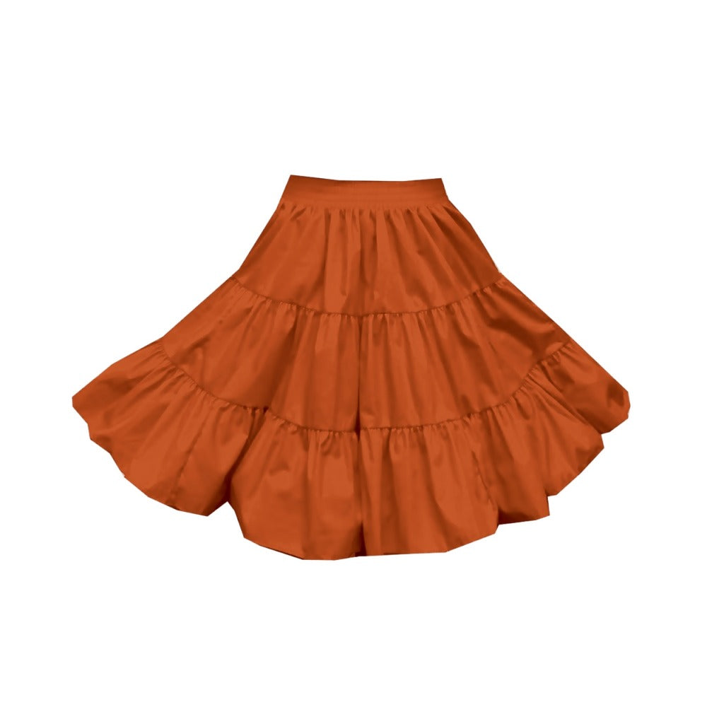 3 Tier Childrens Skirt in Orange