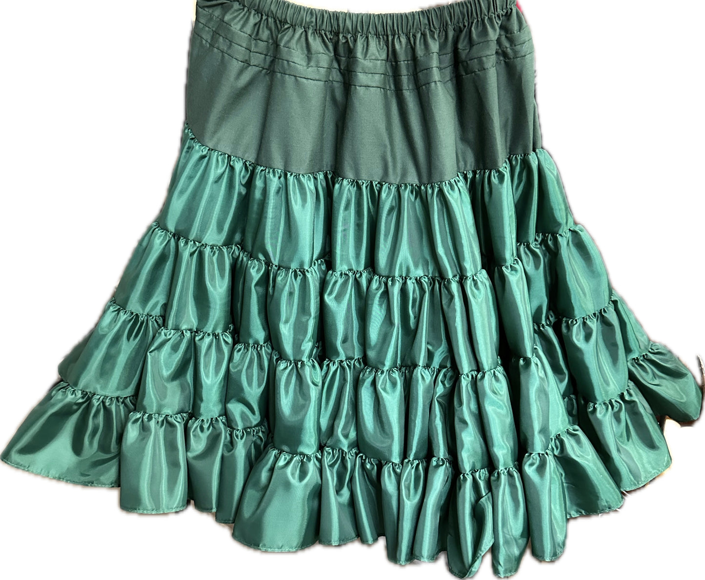 The Soft Poly-Liner Petticoat by Square Up Fashions adds fullness under skirts, featuring a comfortable fit ideal for square dancing or pairing with ruffled, tiered outfits for extra volume.