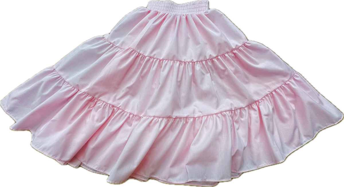 A Basic 3 Tier Square Dance Skirt in a wardrobe from Square Up Fashions.