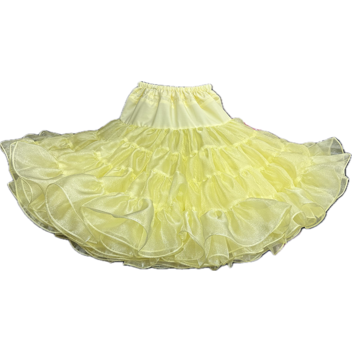 A Crystal Petticoat on a black background from Square Up Fashions.