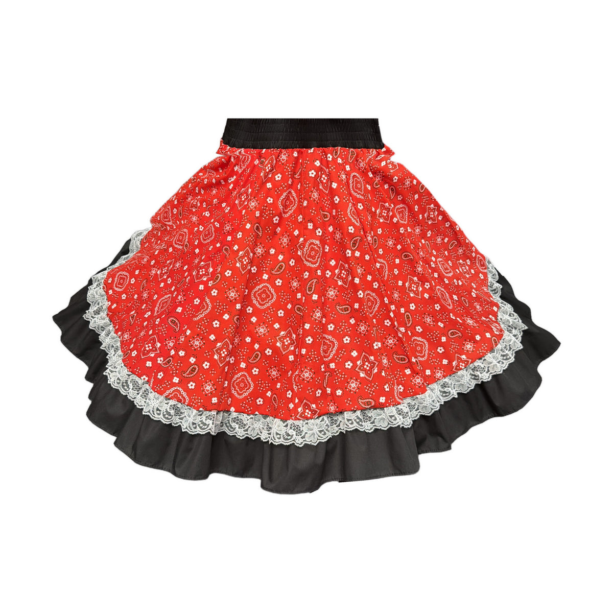 Small Red Bandana Gored Skirt