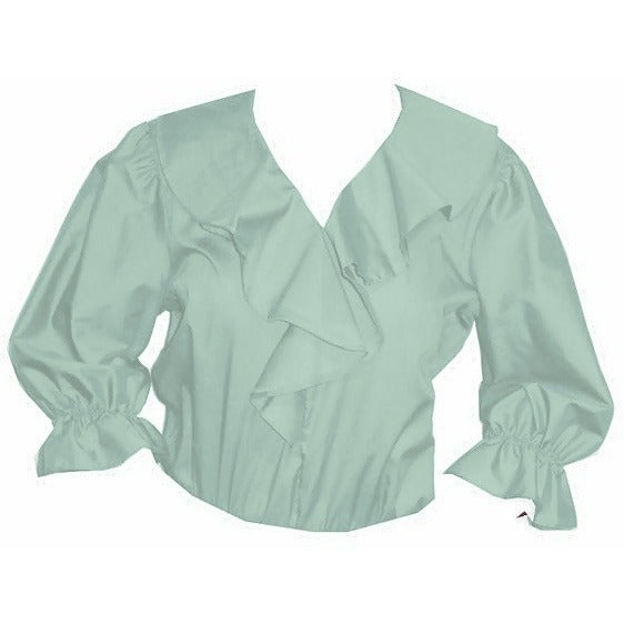 Shawl Collar Blouse in Mint
