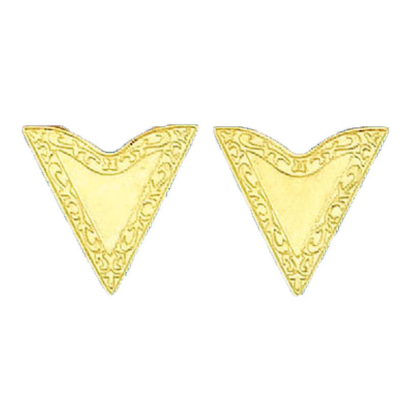 dress shirt metal collar tips Amazon.com: HHH Design Amber Stone Collar Tips - Brass Finish - Western Collar Tip - Dress Shirt Collar Stays