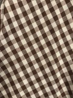 A close up of a CLEARANCE Gingham Scarf Ties 1/4&quot; shirt by Square Up Fashions.