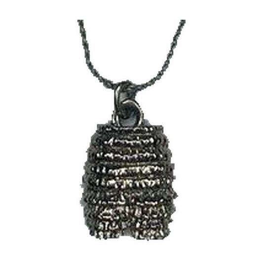 The Silver Pettipants Necklace by Square Up Fashions features a textured pants-shaped pendant on an 18" chain, elegantly showcased against a plain background.