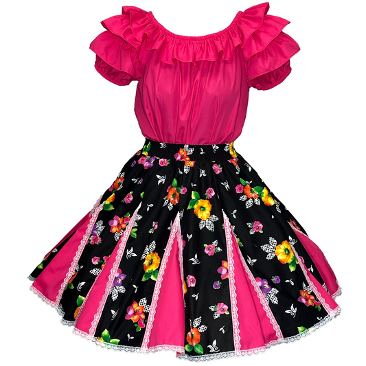Colorful Floral Poppies Outfit