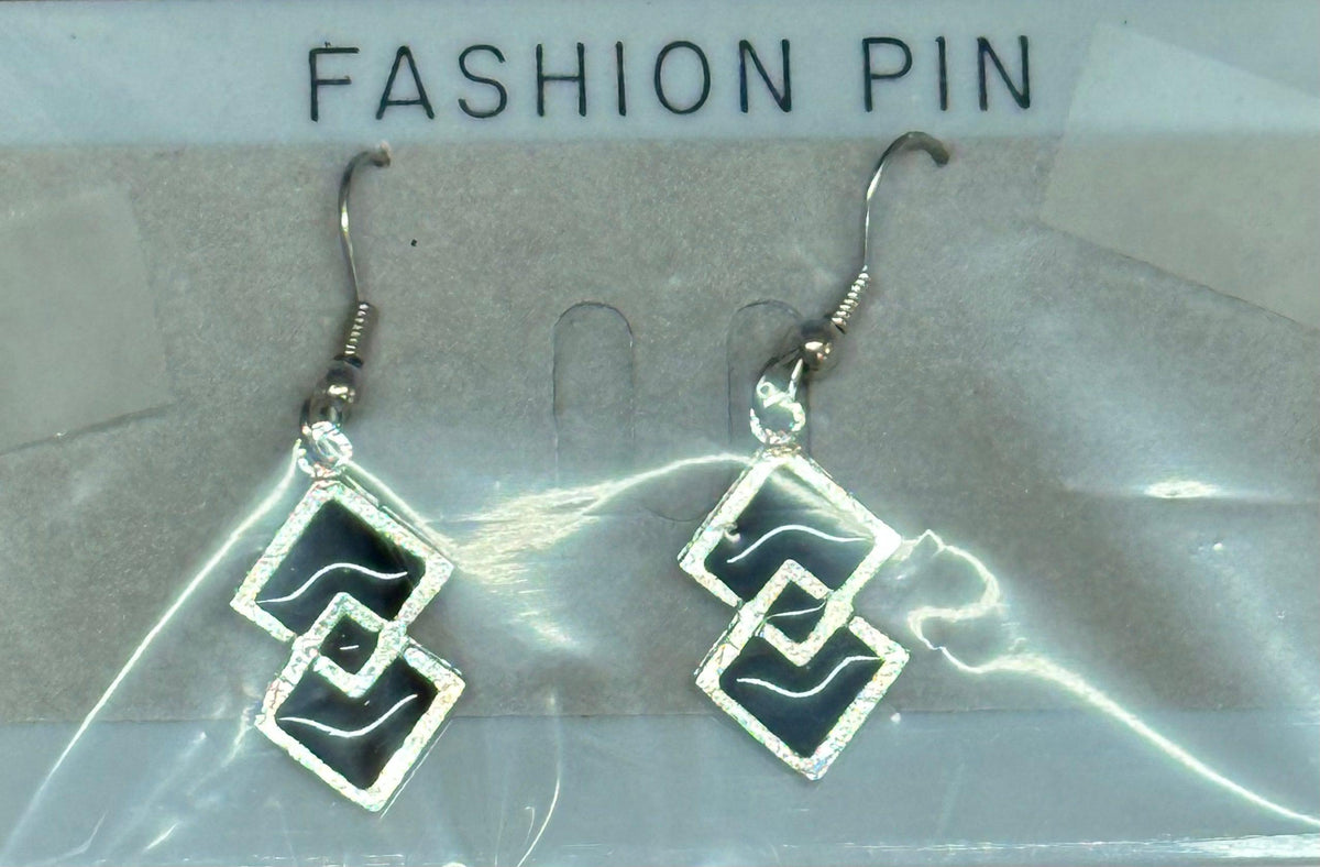 Double Squares Necklace and earrings