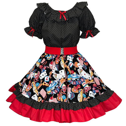 “Viva Las Vegas” Square dance outfit (belt sold separately)