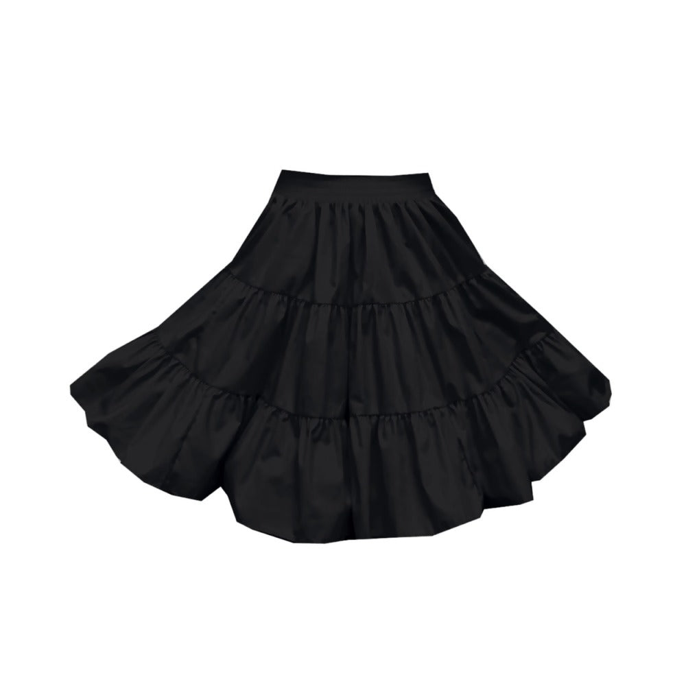 3 Tier Childrens Skirt in Black
