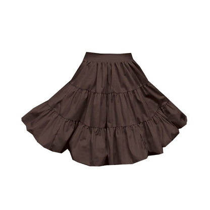 3 Tier Childrens Skirt in Brown
