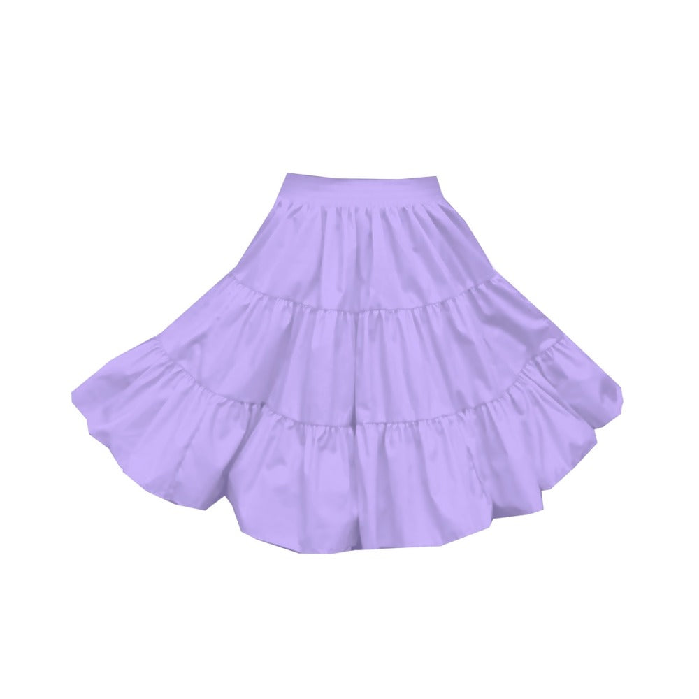 3 Tier Childrens Skirt in Lilac