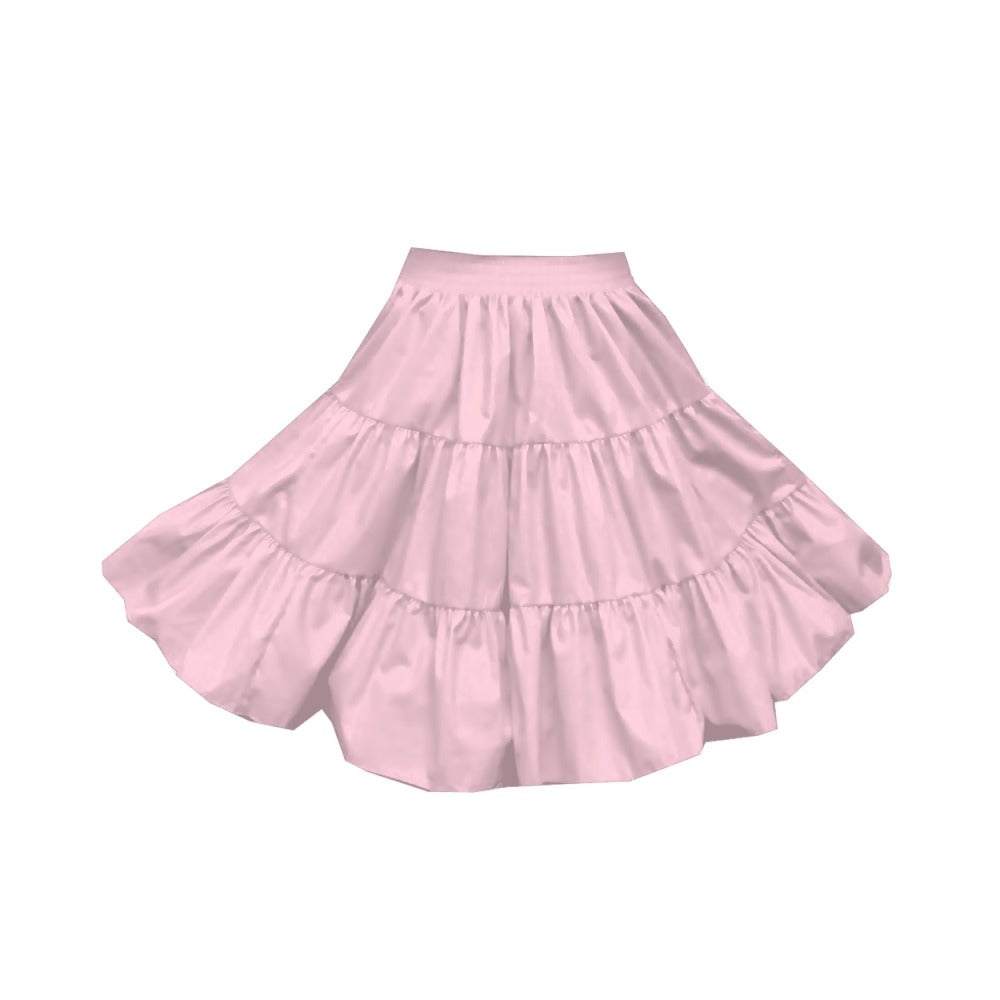 3 Tier Childrens Skirt in Pink