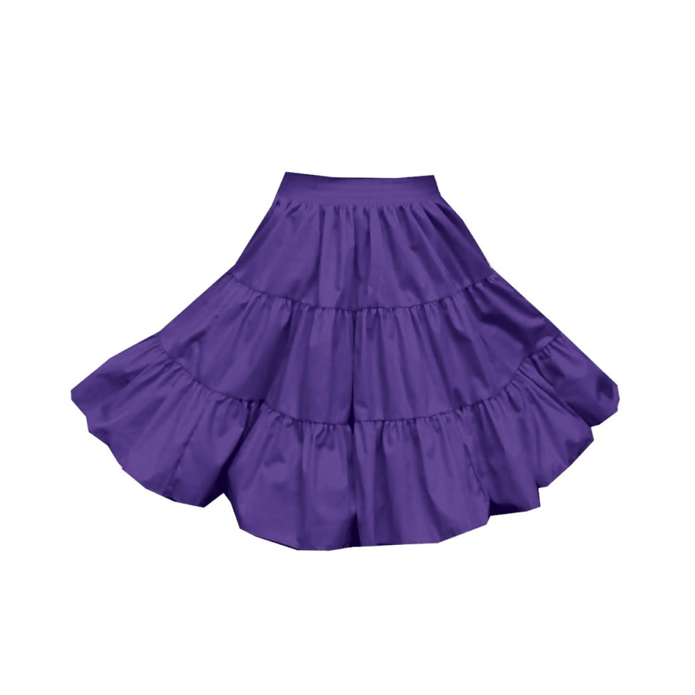 3 Tier Childrens Skirt in Purple