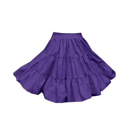 3 Tier Childrens Skirt in Purple