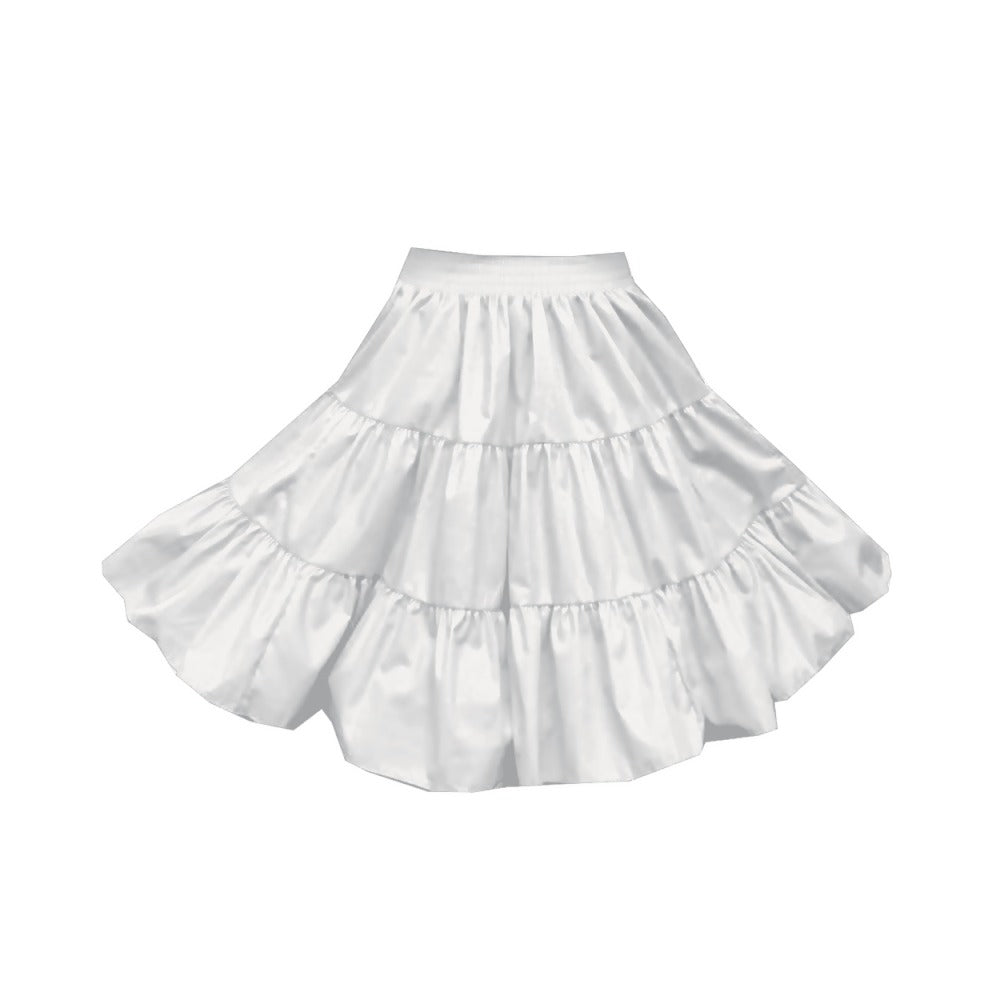 3 Tier Childrens Skirt in White