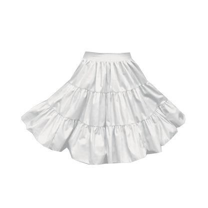3 Tier Childrens Skirt in White