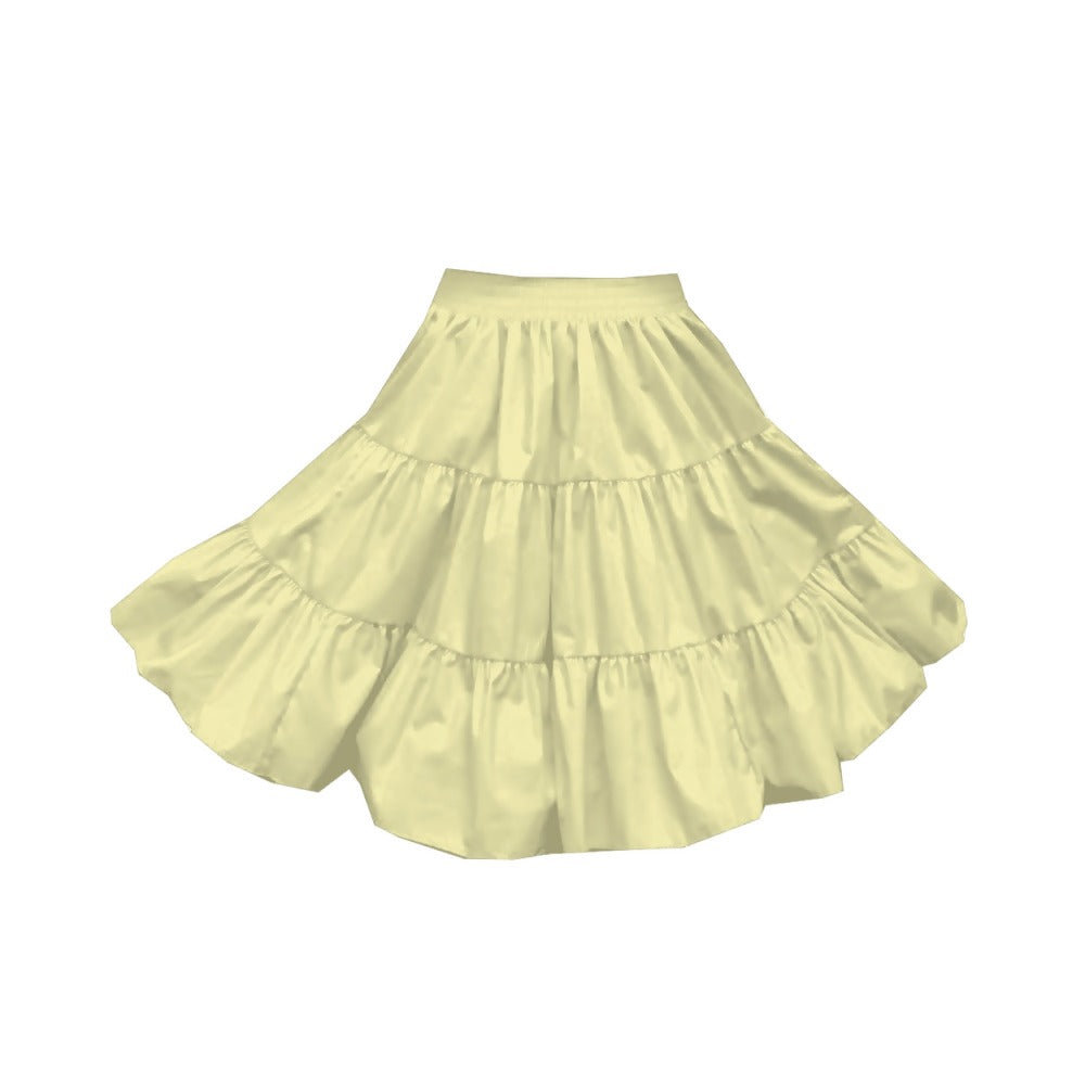 3 Tier Childrens Skirt in Yellow