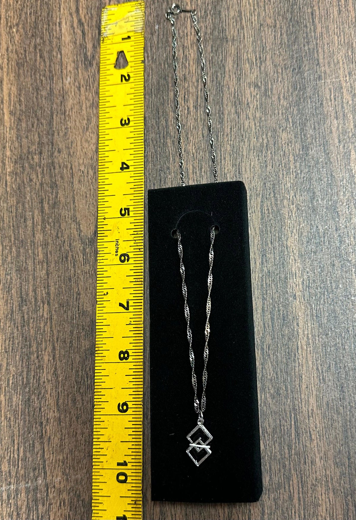 Double Squares Necklace and earrings