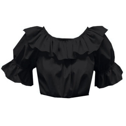Scoop Neck Blouse in Black