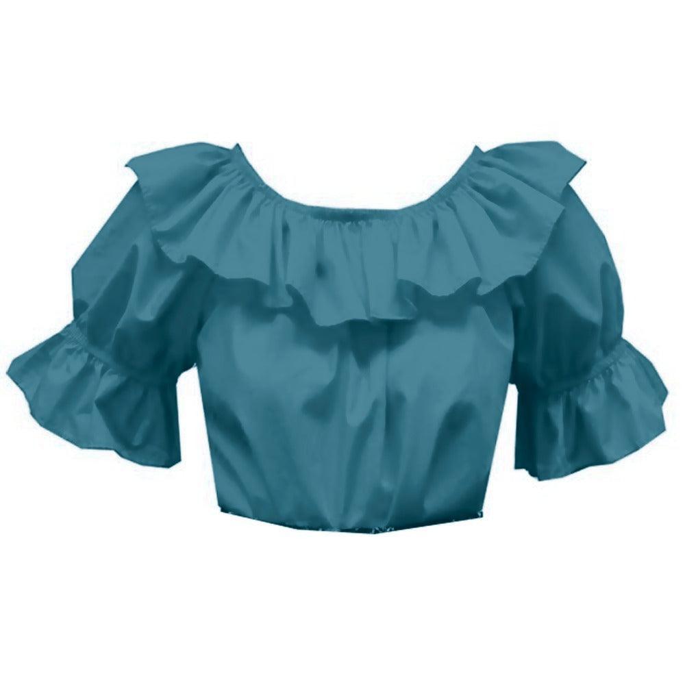 Scoop Neck Blouse in Jade