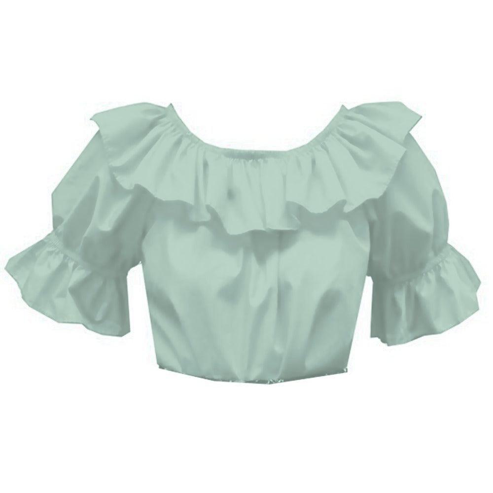 Scoop Neck Blouse in Mint