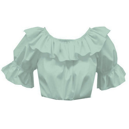 Scoop Neck Blouse in Mint