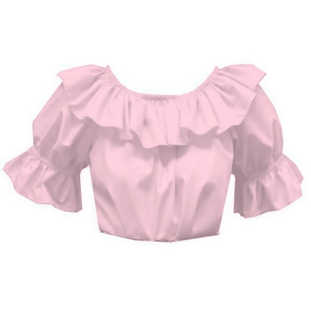 Scoop Neck Blouse in Pink