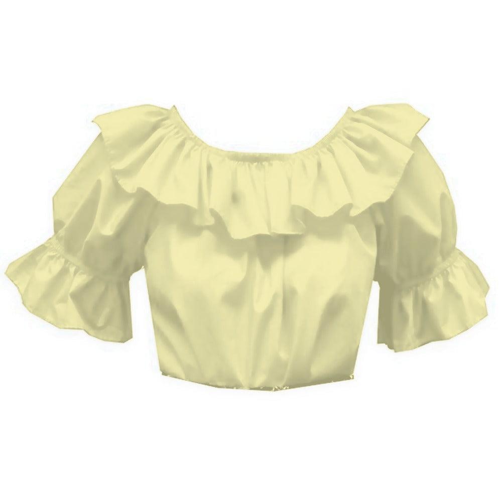 Scoop Neck Blouse in Yellow