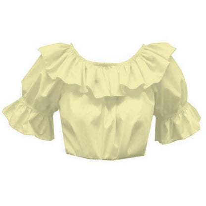 Scoop Neck Blouse in Yellow