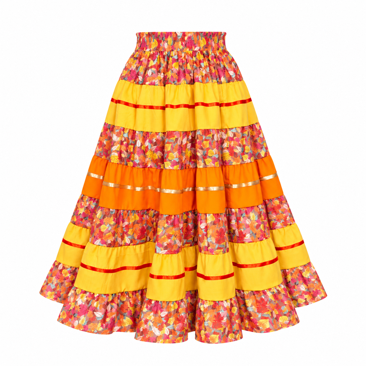 Autumn Leaves Fall Prairie Skirt