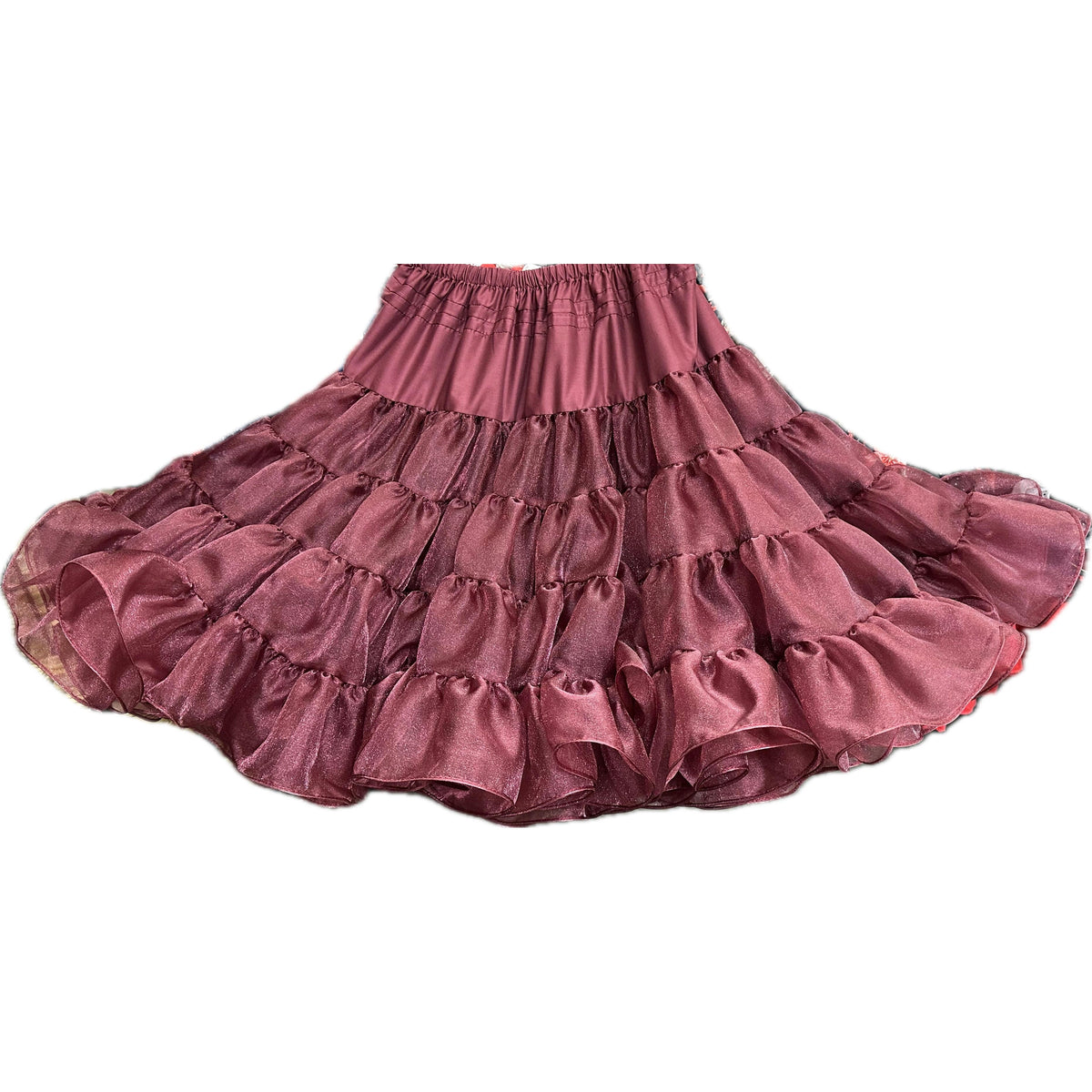 Crystal Petticoat – Burgundy