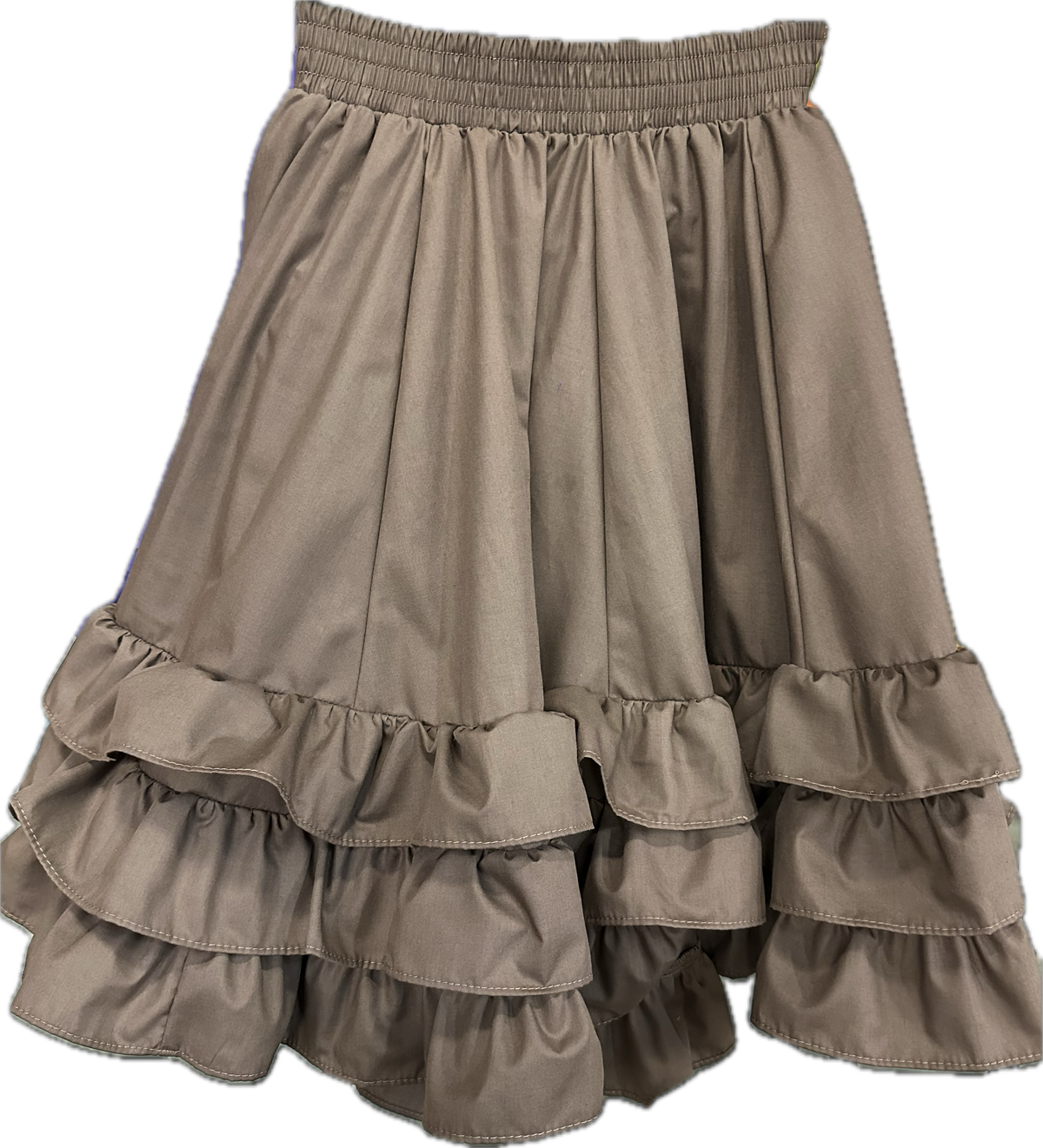 3 Ruffle Square Dance Skirt