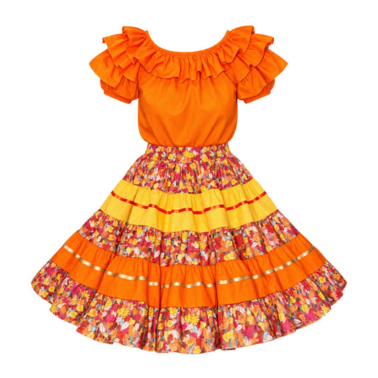 Autumn Leaves Fall Outfit – Orange