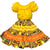 A Golden Harvest Fall Outfit with sunflowers, perfect for the harvest season and autumn, made by Square Up Fashions.