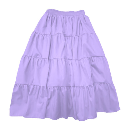Basic 4 Tier Prairie Skirt in Lilac