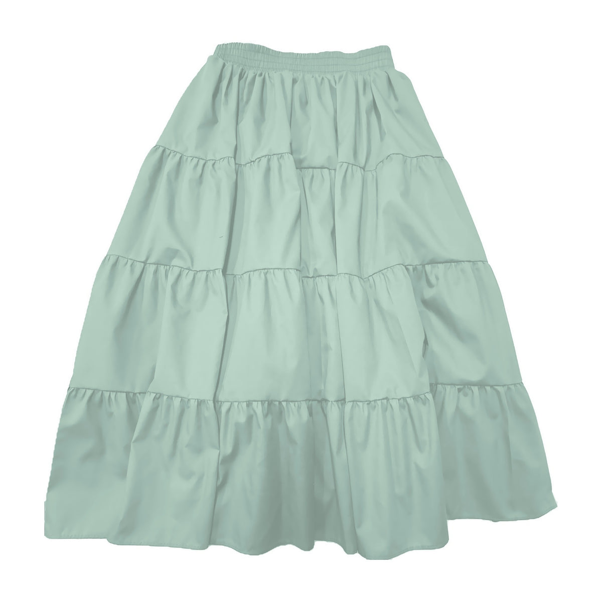 Basic 4 Tier Prairie Skirt in Mint