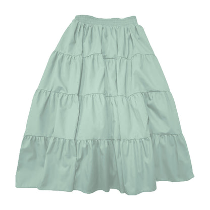 Basic 4 Tier Prairie Skirt in Mint