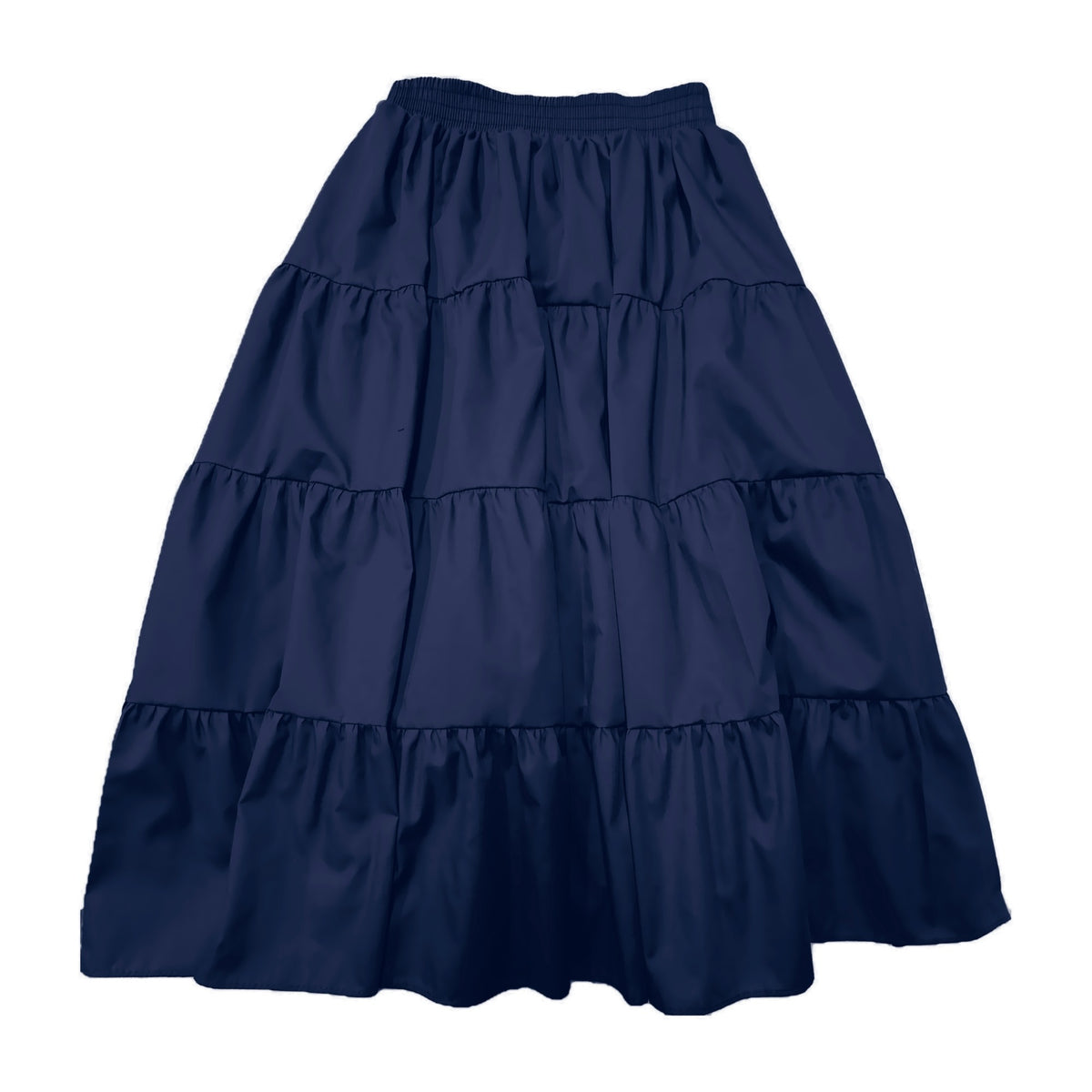 Basic 4 Tier Prairie Skirt in Navy