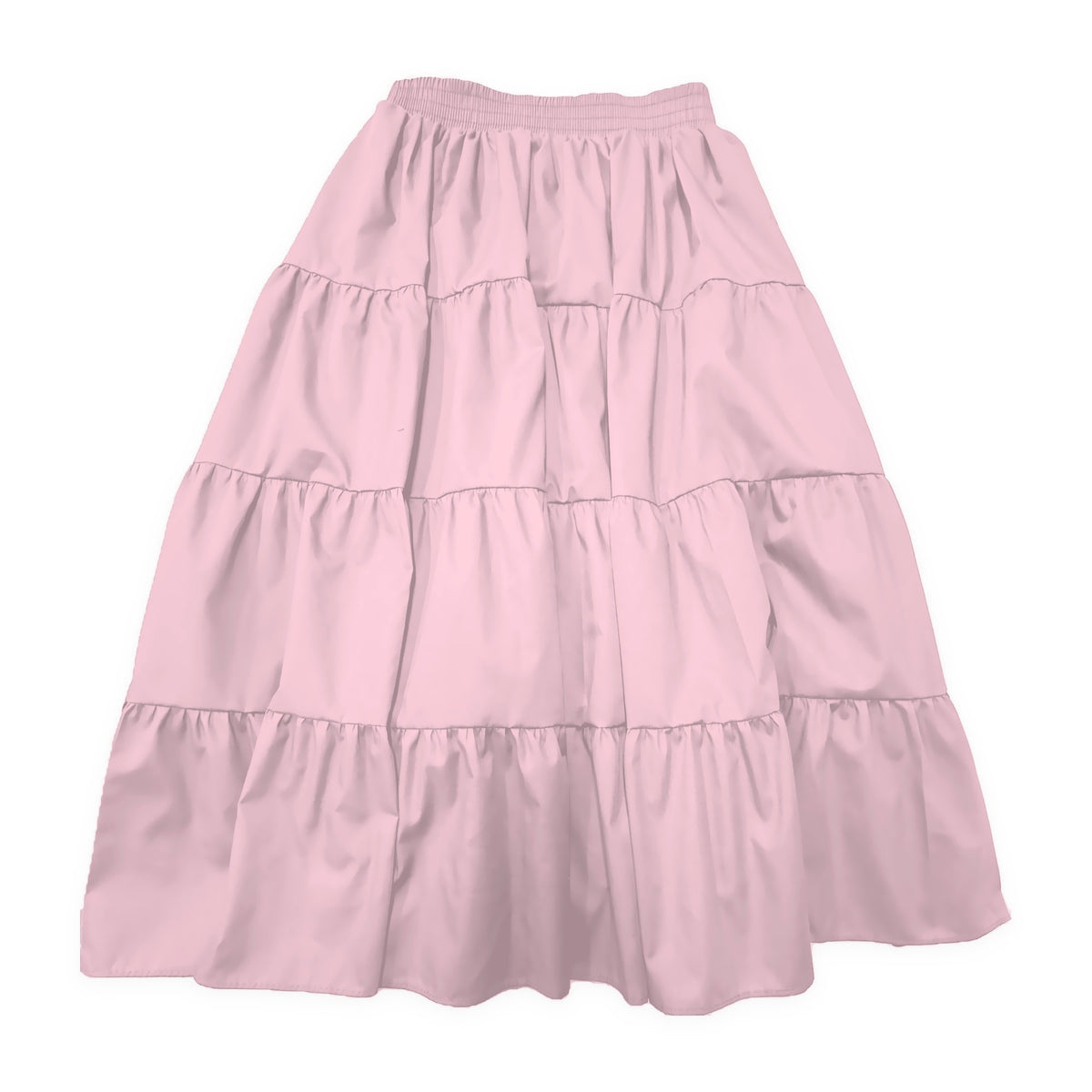 Basic 4 Tier Prairie Skirt in Pink