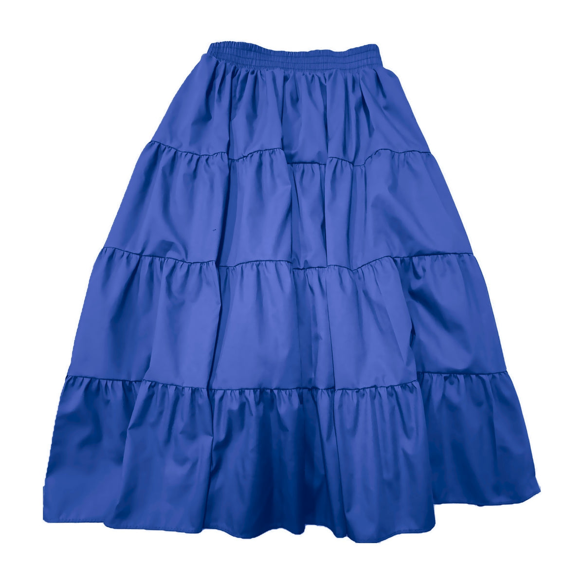 Basic 4 Tier Prairie Skirt in Royal