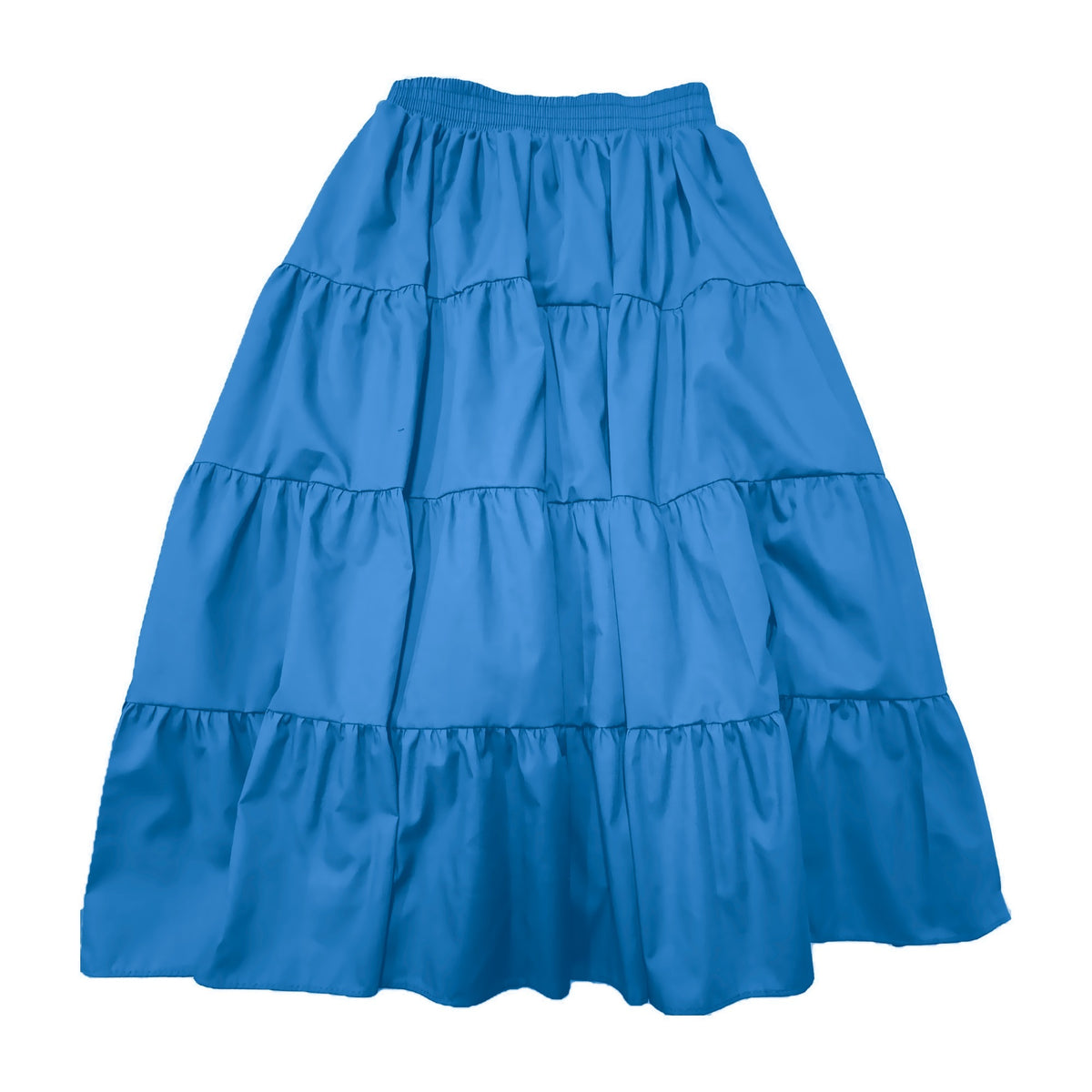 Basic 4 Tier Prairie Skirt in Turquoise