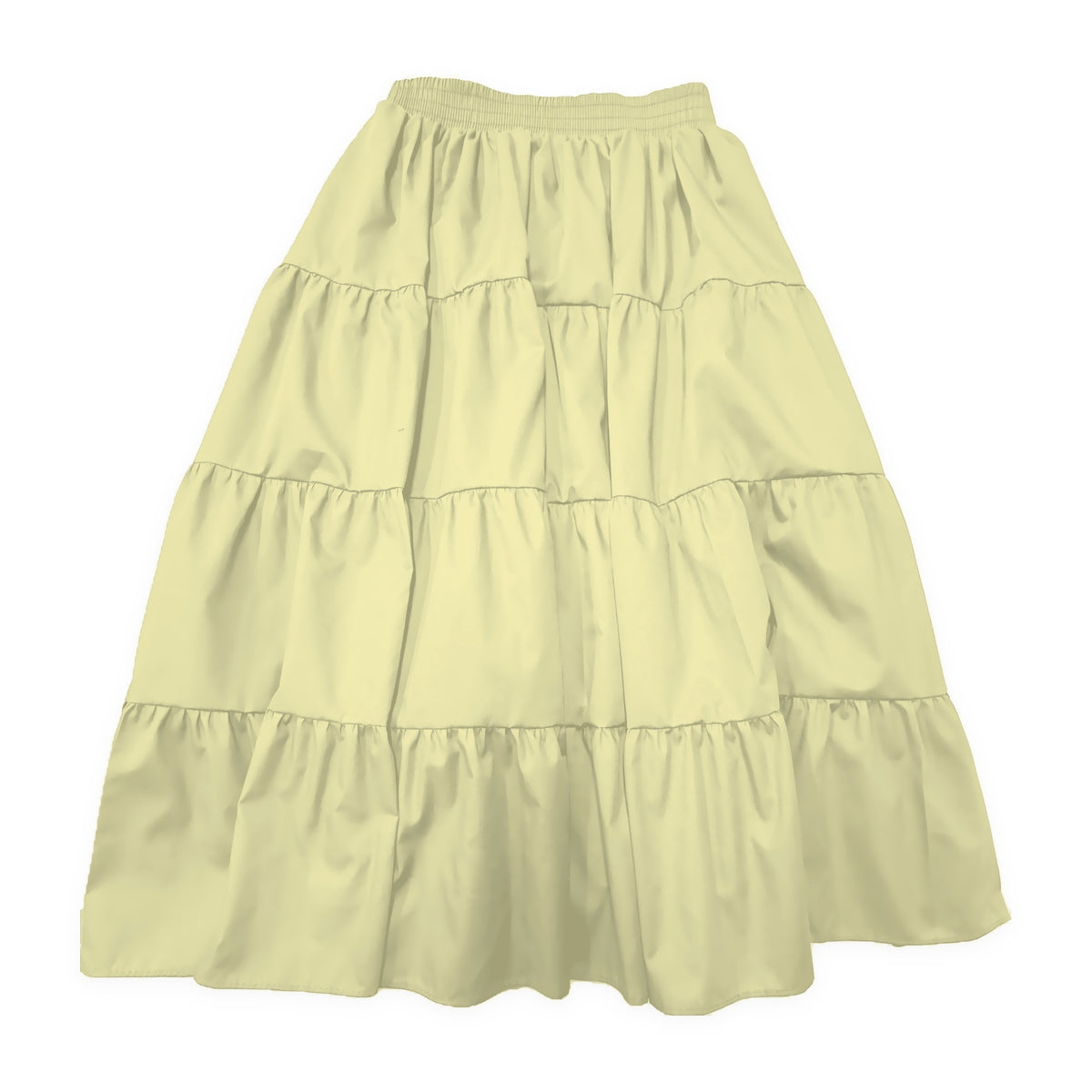 Basic 4 Tier Prairie Skirt in Yellow