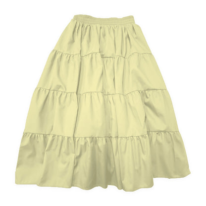 Basic 4 Tier Prairie Skirt in Yellow