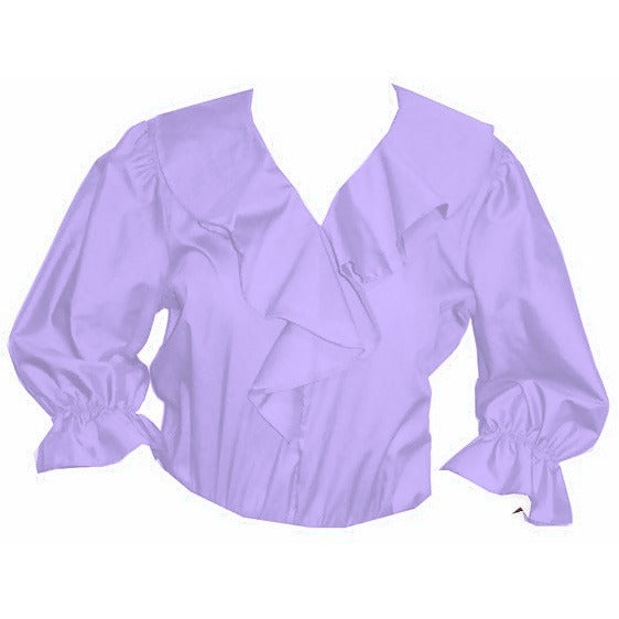 Shawl Collar Blouse in Lilac