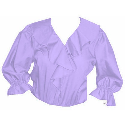 Shawl Collar Blouse in Lilac