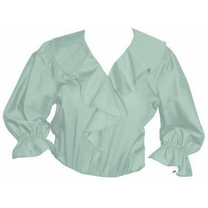 Shawl Collar Blouse in Mint